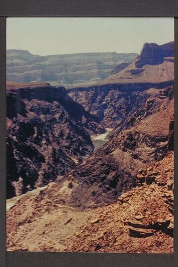 Down to Tuna from Tonto Platform above mouth of Crystal Creek