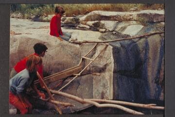 Spring in Lost Creek.  Troughs made by Mack Miller