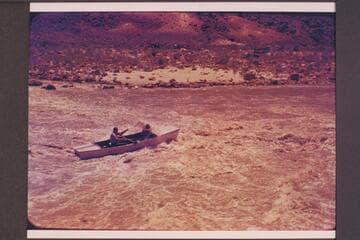One of the Nevills punts in 13-ft. rapid.  MH gauge:  June 16:  8, 510.  June 17:  8,890