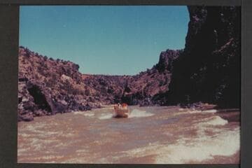 Harris-Brennan boat cruising Westwater Canyon
