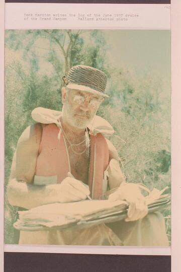 Dock Marston writes the log of the 1957, June cruise of the Grand Canyon