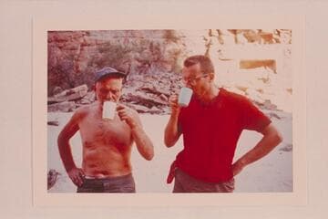 Ed I'Anson and Phil Smith; Mile 164, Grand Canyon