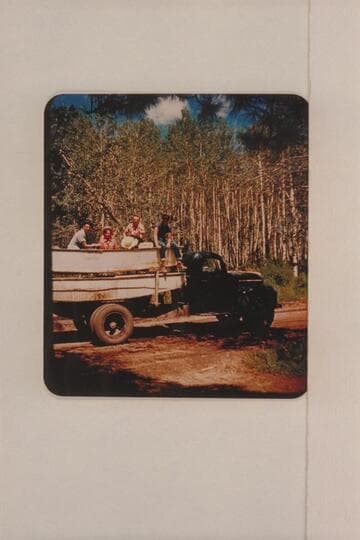 Hauling the punts for the Glen Canyon trip.  Willard Wright; Linda Lyman; Pat McCormick; Howard Hurst.  Mexican Hat Expedition