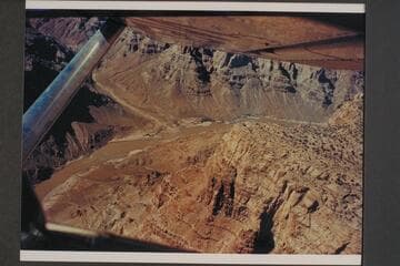 Gypsum Rapid and mouth of Gypsum Canyon from down river