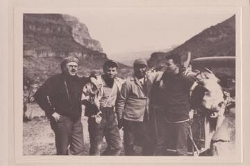 Hugh Brown and Ward Vickers, the packer; return in Peach Springs Wash enroute to the mouth of Diamond Creek to attempt an up-river run with Harry Aleson