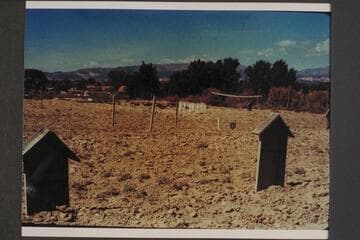 Graves of Nathaniel and Mary Elizabeth Sabin Galloway.  Vernal Cemetery
