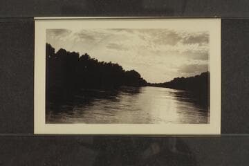 Sunset on the Alamo Canal, which carries the whole water-supply of Imperial Valley