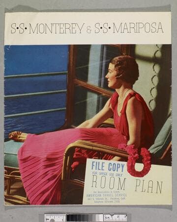 S. S. Monterey & S. S. Mariposa : room plan