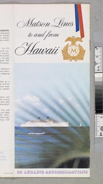 Matson Lines to and from Hawaii