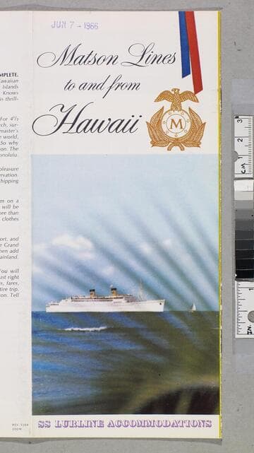 Matson Lines to and from Hawaii