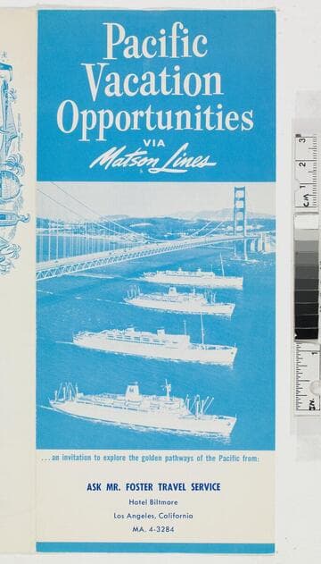 Pacific vacation opportunities via Matson lines