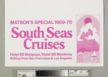 Matson's special 1969-70 South Seas cruises