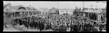Cornerstone laying at Angelica Lutheran Church, 1805 West 14th, Los Angeles. Easter Sunday, April 4, 1925