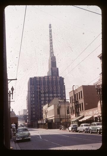 Wrecking of old buildings for Superior Oil Building
