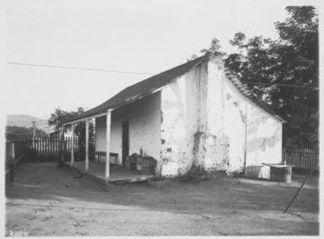 Typical adobe home on early California ranches