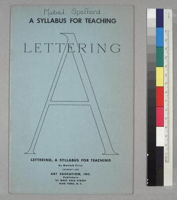 Lettering, A Syllabus for Teaching