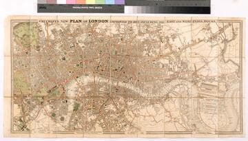 Cruchley's new plan of London improved to 1829 including the East and West India Docks