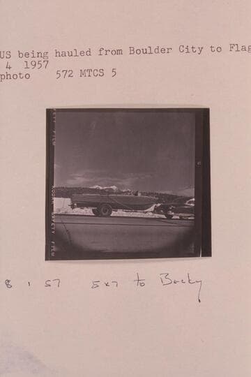 The "CACTUS" being hauled from Boulder City to Flagstaff