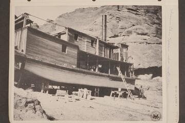 Steamer "Charles H. Spencer" under construction