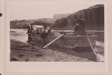 The Supply Boat.  Glen Canyon.  Boat called the "Navajo."