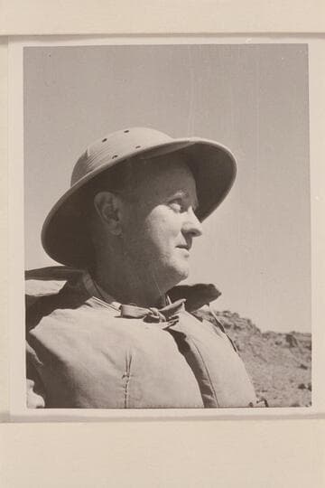 Lenard Peters, Box 25473, Los Angeles 25.  At Paria Riffle prior to departure with Georgie White for a trip in Grand Canyon boloneys