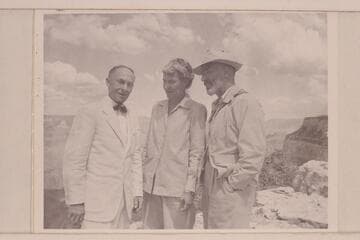 Emery Kolb, Margaret Marston, Dock Marston at South Rim