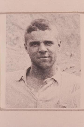 Leigh Brinton Lint at Lees Ferry before start of Grand Canyon survey of 1923