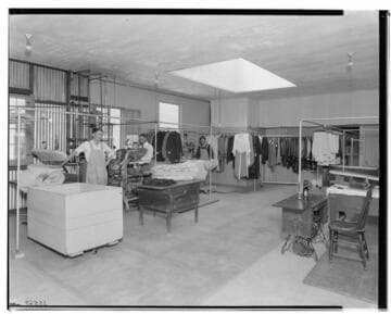 Interior of cleaning and dyeing establishment, Riddler and Son, 673 South Raymond, Pasadena. 1924