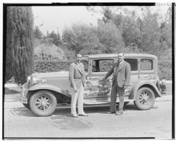Chrysler sedan advertising for the Elks National Convention in Seattle. 1931