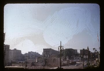 1st Street looking west from Broadway