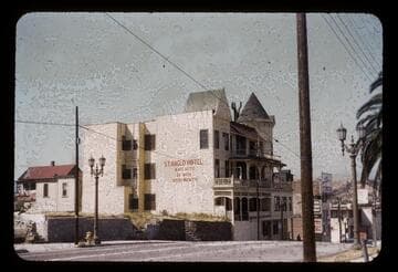 St. Angelo with a new coat of paint and new sign