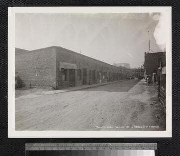 South side Napier St. (Alameda St. in distance)