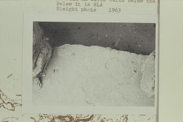 "NEMO 1934" inscription probably left by Everett Ruess at ruin in Davis Gulch below the window. "HLA" inscription below